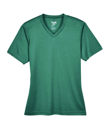 Team 365 Women's Sonic Heather Performance T-Shirt TT11HW #color_Sport Forest Heather