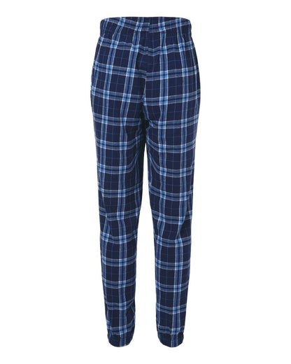Boxercraft Unisex Flannel Joggers BM6625 #color_Navy/ Columbia Plaid