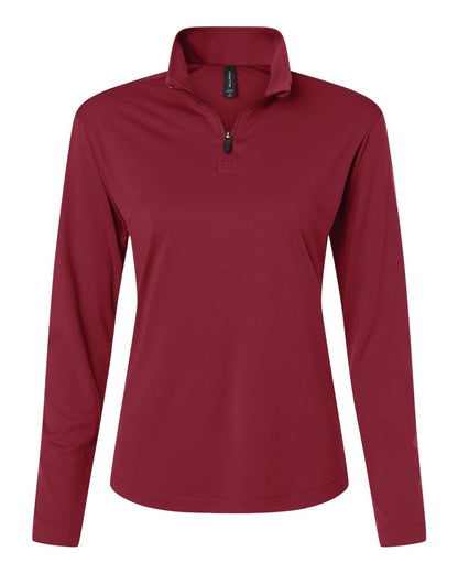 AllPro Women's Pro-Lock Performance Quarter-Zip Pullover 41870L #color_Cardinal