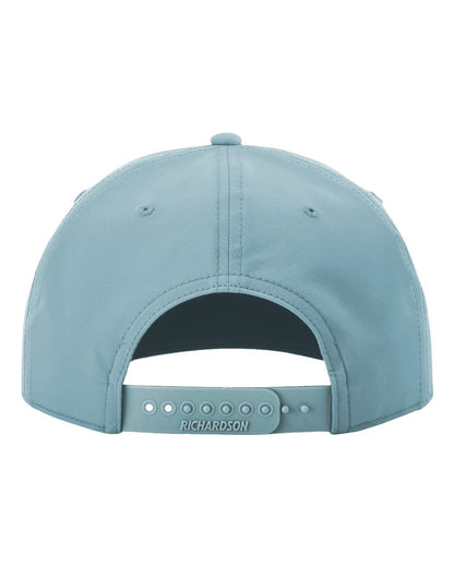 Richardson Five Panel Classic Rope Cap 258 #color_Smoke Blue/ White