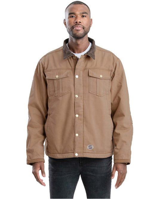 Berne Apparel Unisex Tall Vintage Washed Sherpa-Lined Work Jacket J58T