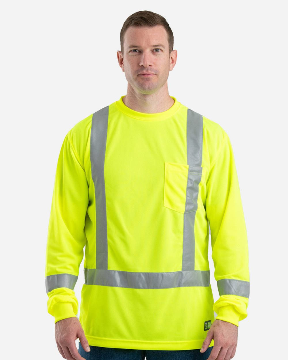 Berne Apparel Men's Hi-Vis Class 3 Performance Pocket T-Shirt HVK013