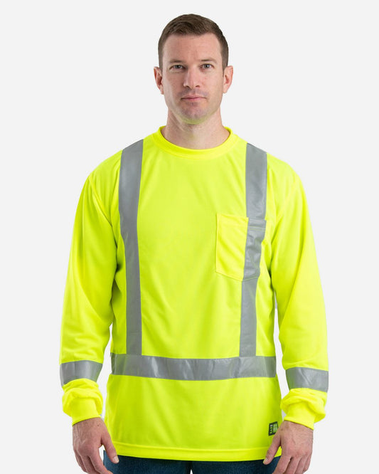 Berne Apparel Men's Hi-Vis Class 3 Performance Pocket T-Shirt HVK013