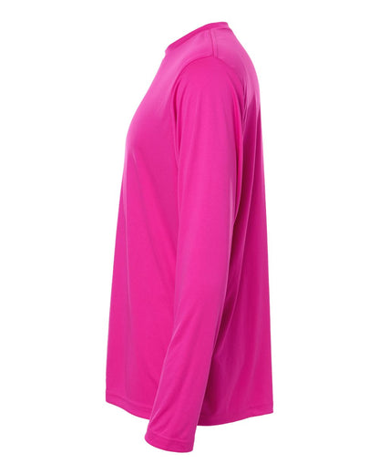 CORE365 Unisex Capital Long Sleeve Performance T-Shirt CE10L #color_Bright Magenta