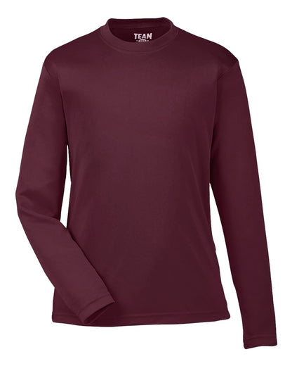 Team 365 Youth Zone Performance Long Sleeve T-Shirt TT11YL #color_Sport Dark Maroon