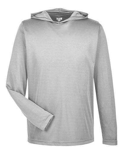 Team 365 Men's Zone Performance Hooded T-Shirt TT41 #color_Sport Silver