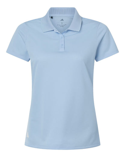 Adidas Women's Performance Piqué Polo A431 #color_Glow Blue