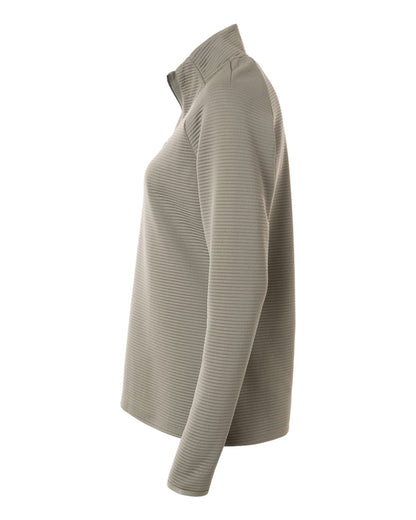 Adidas Women's Spacer Quarter-Zip Pullover A589 #color_Silver Pebble