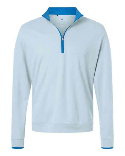 Adidas Men's Performance Lightweight Quarter-Zip Pullover A2002 #color_Crystal Sky