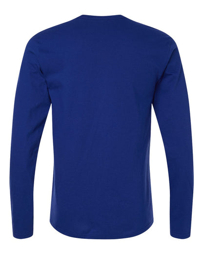 Gildan Unisex Softstyle® Long Sleeve T-Shirt 64400 #color_Fan Deep Royal