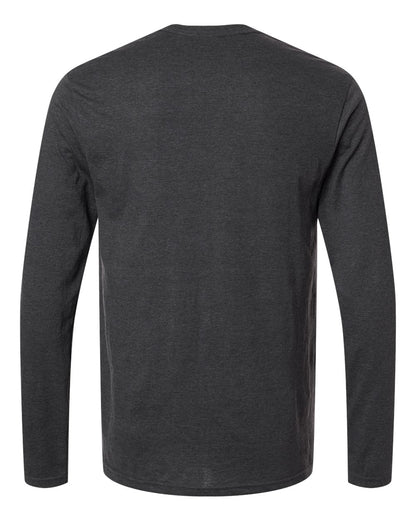 Gildan Unisex Softstyle® Long Sleeve T-Shirt 64400 #color_Heather Dark Grey