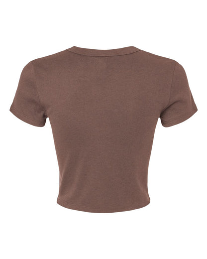 BELLA + CANVAS Women's Micro Rib Baby Tee 1010 #color_Solid Cocoa Blend