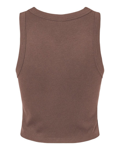 BELLA + CANVAS Women's Micro Rib Racer Tank 1019 #color_Solid Cocoa Blend