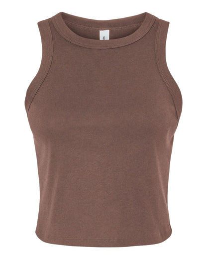 BELLA + CANVAS Women's Micro Rib Racer Tank 1019 #color_Solid Cocoa Blend