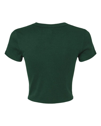 BELLA + CANVAS Women's Micro Rib Baby Tee 1010 #color_Solid Forest Blend