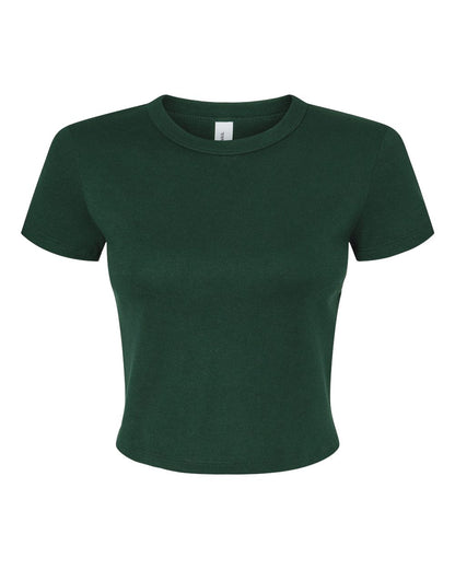 BELLA + CANVAS Women's Micro Rib Baby Tee 1010 #color_Solid Forest Blend