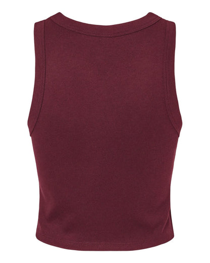 BELLA + CANVAS Women's Micro Rib Racer Tank 1019 #color_Solid Maroon Blend
