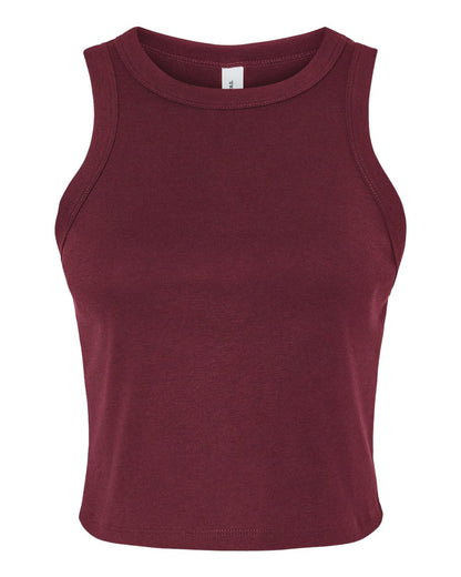 BELLA + CANVAS Women's Micro Rib Racer Tank 1019 #color_Solid Maroon Blend
