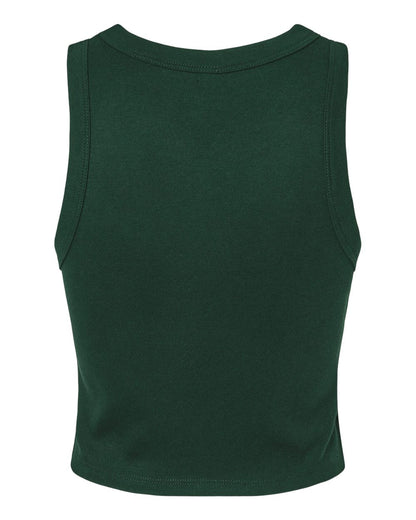 BELLA + CANVAS Women's Micro Rib Racer Tank 1019 #color_Solid Forest Blend