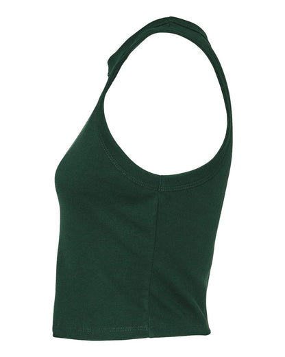 BELLA + CANVAS Women's Micro Rib Racer Tank 1019 #color_Solid Forest Blend