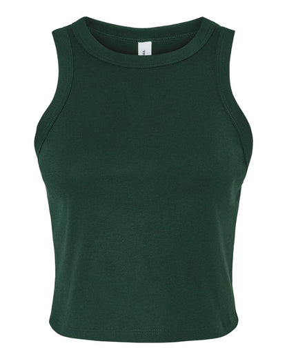 BELLA + CANVAS Women's Micro Rib Racer Tank 1019 #color_Solid Forest Blend