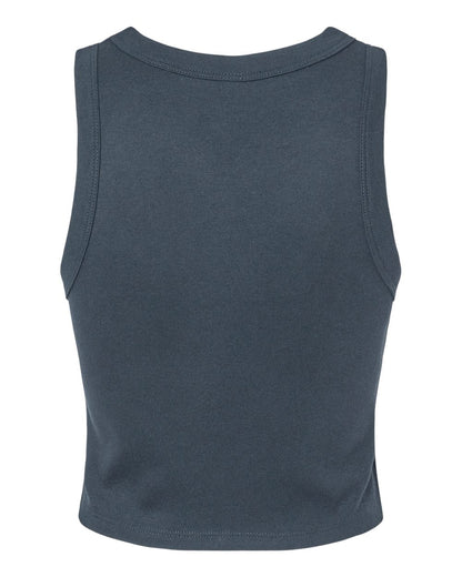 BELLA + CANVAS Women's Micro Rib Racer Tank 1019 #color_Solid Vintage Navy Blend
