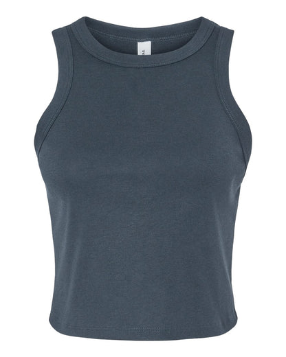 BELLA + CANVAS Women's Micro Rib Racer Tank 1019 #color_Solid Vintage Navy Blend
