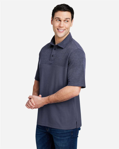 CORE365 Men's Fusion ChromaSoft™ Colorblock Polo CE112C #colormdl_Classic Navy/ Classic Navy Heather