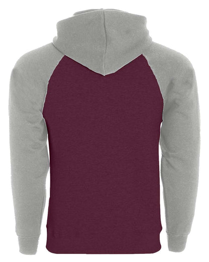 Holloway Men's Athletic Fleece Banner Hooded Sweatshirt 229179 #color_Maroon/ Athletic Heather