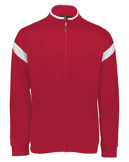 Holloway Youth Limitless Full-Zip Jacket 229679 #color_Scarlet/ White/ Scarlet