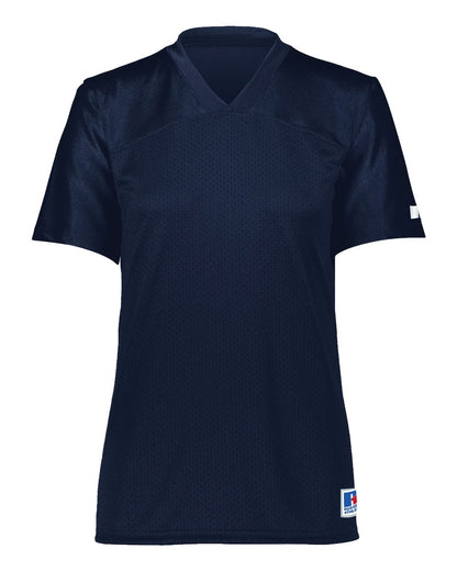 Russell Athletic Women's Solid Flag Football Jersey R0593X #color_Navy