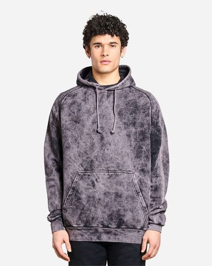Lane Seven Unisex Vintage Raglan Hooded Sweatshirt LST004 #colormdl_Cloud Black