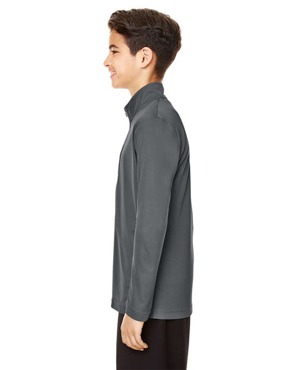 Team 365 Youth Zone Performance Quarter-Zip Pullover TT31Y #colormdl_Sport Graphite