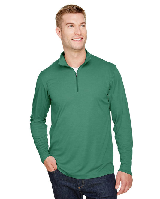 Team 365 Men's Zone Sonic Heather Performance Quarter-Zip Pullover TT31H