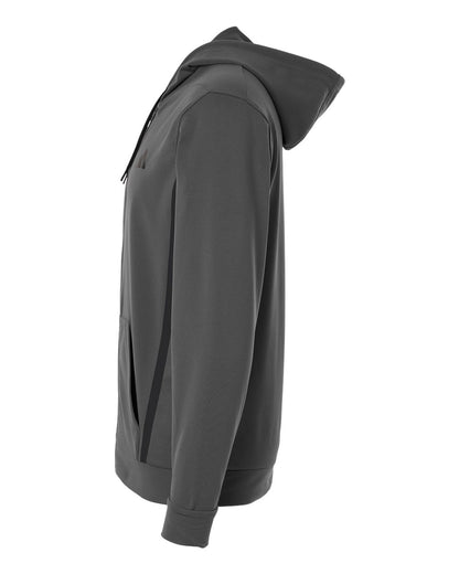 Adidas Men's Game & Go Fleece Full-Zip Hooded Sweatshirt AT208 #color_Team Grey Four