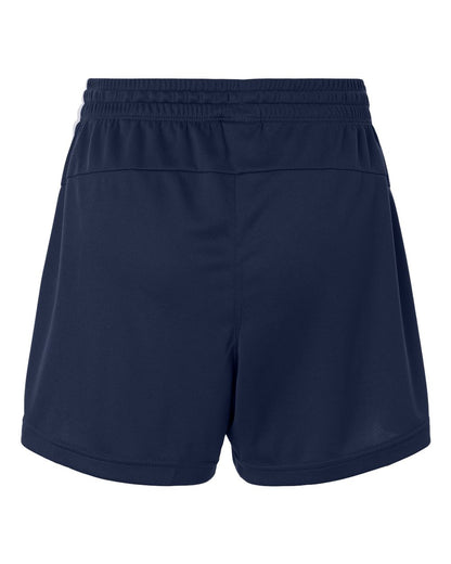 Adidas Women's 3-Stripes 3" Shorts AT301 #color_Team Navy Blue/ White