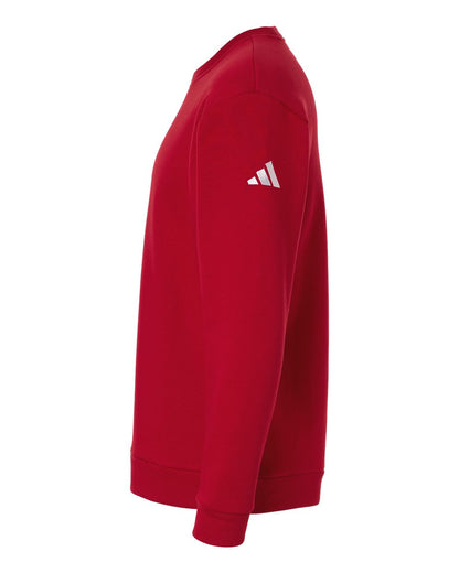 Adidas Men's Fleece Crewneck Sweatshirt AT200 #color_Team Power Red