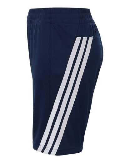Adidas Youth 3-Stripes 3" Shorts AT302 #color_Collegiate Navy/ White