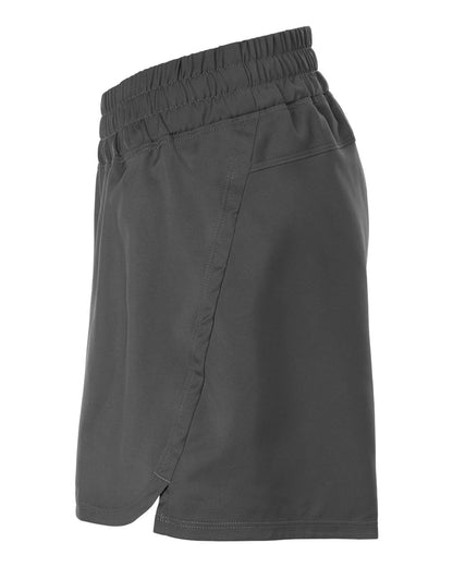 Adidas Women's D4T Woven 3" Shorts AT306 #color_Team Grey Four/ White
