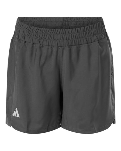 Adidas Women's D4T Woven 3" Shorts AT306 #color_Team Grey Four/ White
