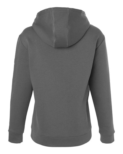 Adidas Women's Fleece Hooded Sweatshirt AT204 #color_Team Grey Four/ White