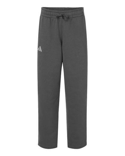 Adidas Women's Fleece Sweatpants AT216 #color_Team Grey Four/ White