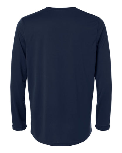 Adidas Men's Pregame Long Sleeve T-Shirt AT104 #color_Team Navy Blue/ White