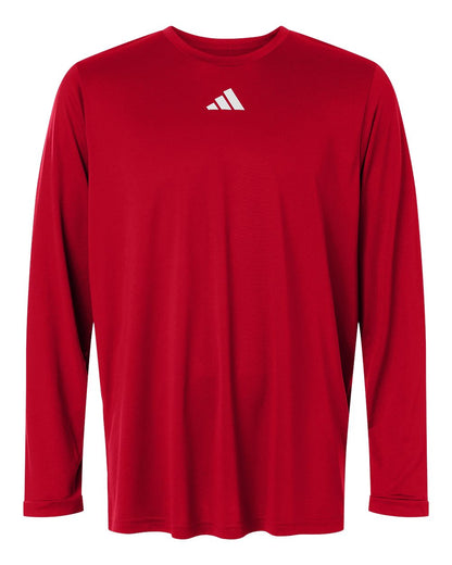 Adidas Men's Pregame Long Sleeve T-Shirt AT104 #color_Team Power Red/ White