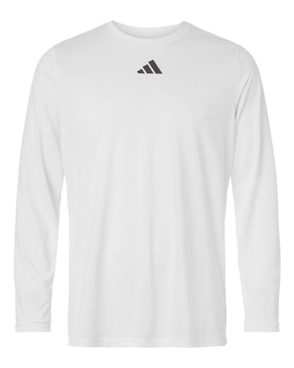 Adidas Men's Pregame Long Sleeve T-Shirt AT104 #color_White/ Team Grey Four