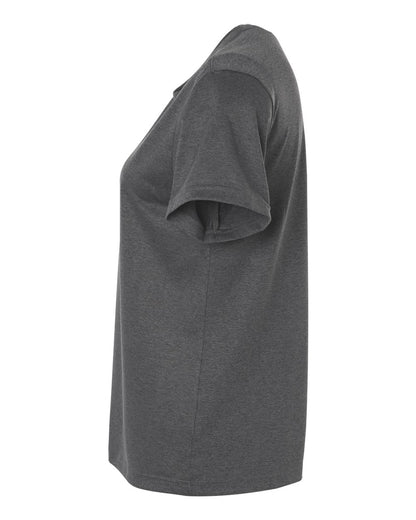 Adidas Women's Pregame T-Shirt AT102 #color_Dark Grey Heather/ White