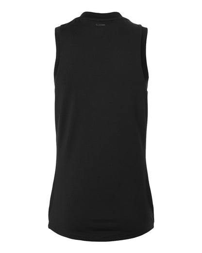 Adidas Women's Quickset V-Neck Sleeveless Jersey AT120 #color_Black/ White