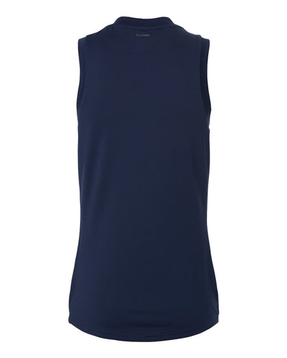 Adidas Women's Quickset V-Neck Sleeveless Jersey AT120 #color_Team Navy Blue/ White