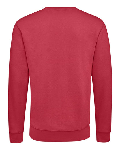 J. America Unisex BTB Fleece Crewneck Sweatshirt 8721 #color_Cardinal
