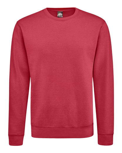 J. America Unisex BTB Fleece Crewneck Sweatshirt 8721 #color_Cardinal